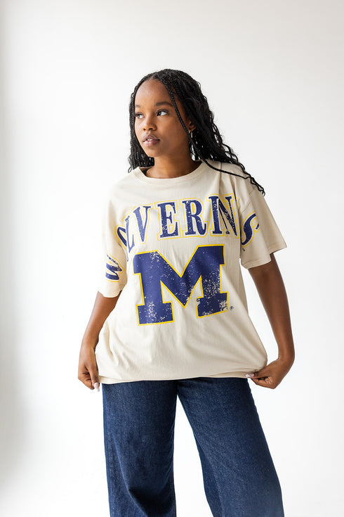 Michigan Southern Split Oversized Band Tee